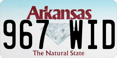 AR license plate 967WID