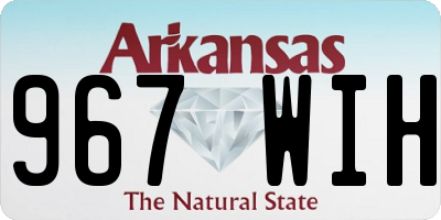 AR license plate 967WIH