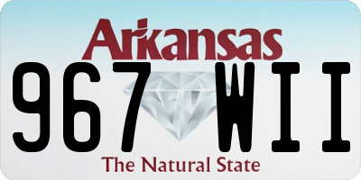 AR license plate 967WII