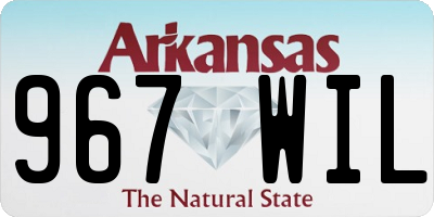 AR license plate 967WIL