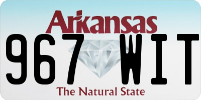 AR license plate 967WIT
