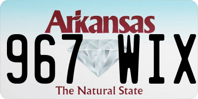 AR license plate 967WIX