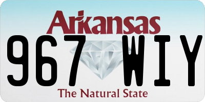 AR license plate 967WIY