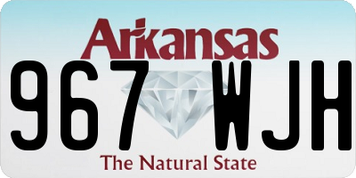 AR license plate 967WJH
