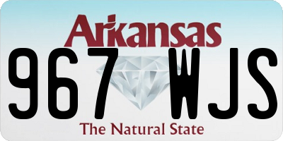 AR license plate 967WJS