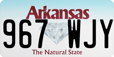AR license plate 967WJY