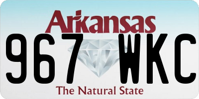 AR license plate 967WKC