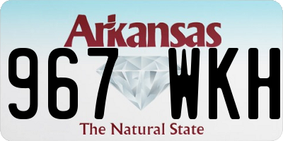AR license plate 967WKH
