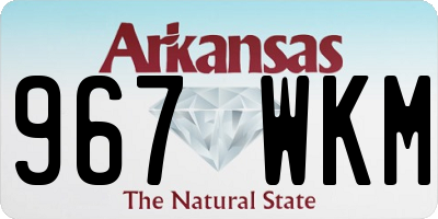 AR license plate 967WKM