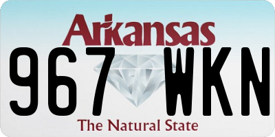 AR license plate 967WKN