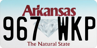AR license plate 967WKP