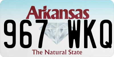 AR license plate 967WKQ