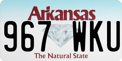AR license plate 967WKU
