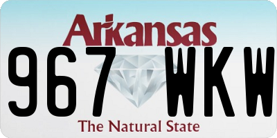 AR license plate 967WKW