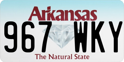 AR license plate 967WKY