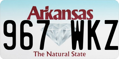 AR license plate 967WKZ