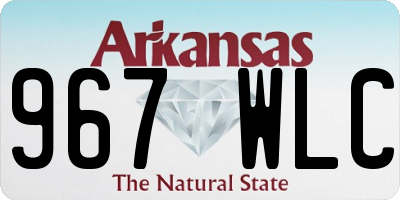 AR license plate 967WLC