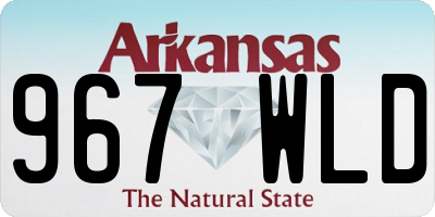 AR license plate 967WLD