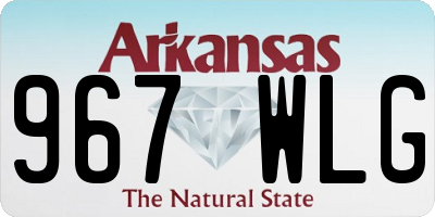 AR license plate 967WLG