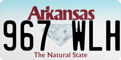 AR license plate 967WLH