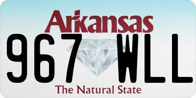 AR license plate 967WLL