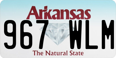 AR license plate 967WLM