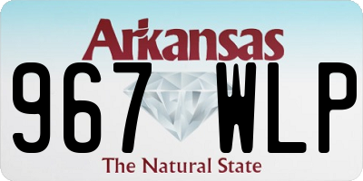 AR license plate 967WLP