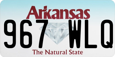 AR license plate 967WLQ