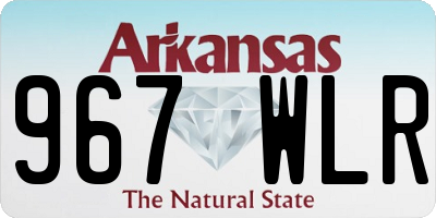 AR license plate 967WLR