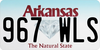 AR license plate 967WLS