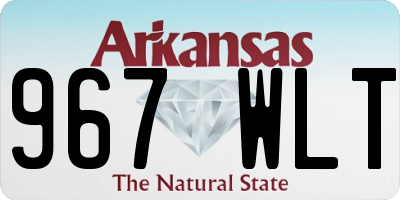 AR license plate 967WLT