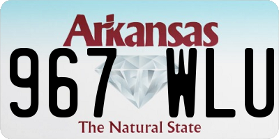 AR license plate 967WLU