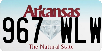 AR license plate 967WLW