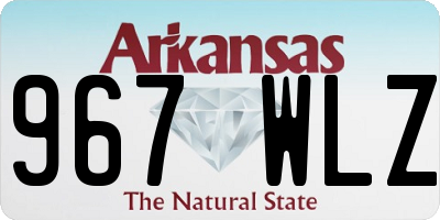 AR license plate 967WLZ