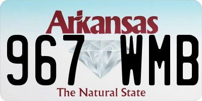 AR license plate 967WMB