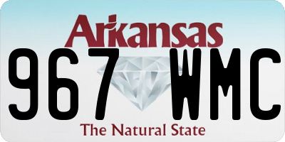 AR license plate 967WMC