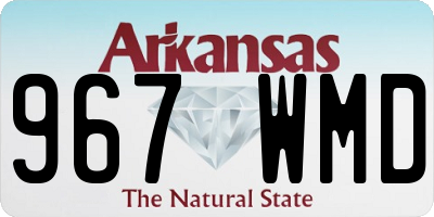 AR license plate 967WMD
