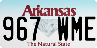 AR license plate 967WME