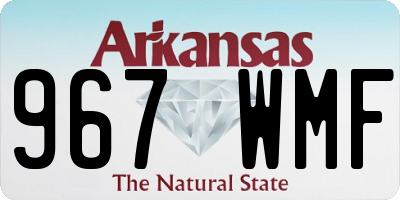 AR license plate 967WMF