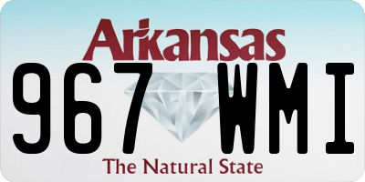 AR license plate 967WMI