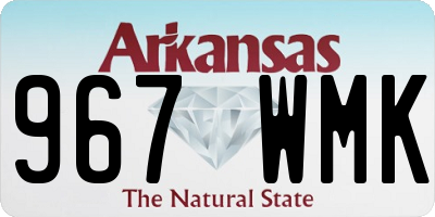 AR license plate 967WMK
