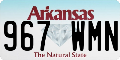 AR license plate 967WMN