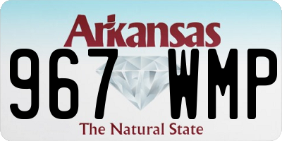 AR license plate 967WMP