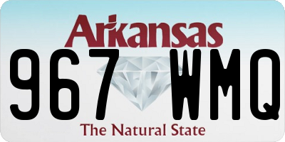 AR license plate 967WMQ