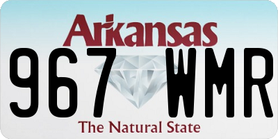 AR license plate 967WMR
