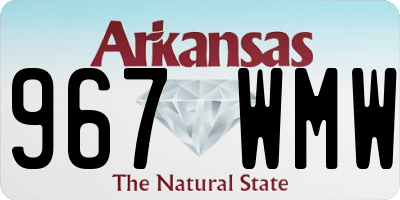 AR license plate 967WMW