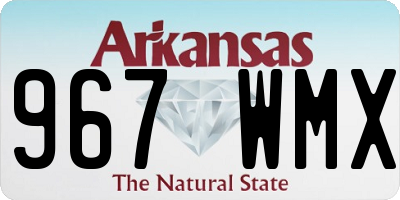 AR license plate 967WMX
