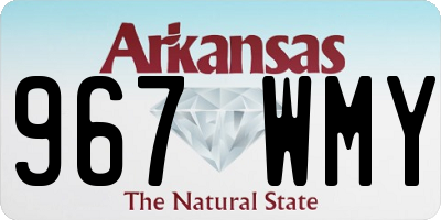 AR license plate 967WMY