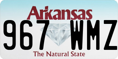 AR license plate 967WMZ