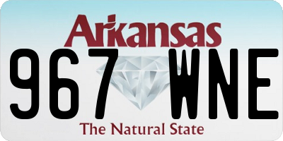 AR license plate 967WNE